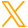 A yellow letter x on top of a green background.